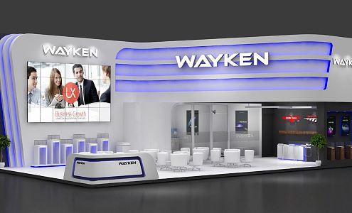 Modern Exhibition Engineering Machinery Exhibition Booth Exhibition Hall Exhibition Temporary Exhibition Expo 3d model