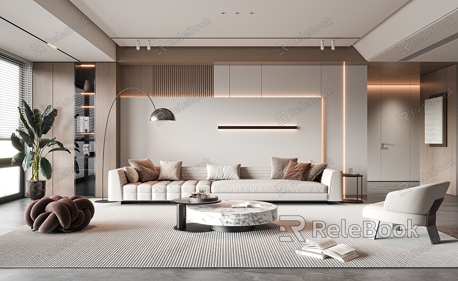 modern living room model