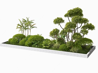 modern flower bed model