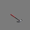 Premium Claw Hammer Hardware Tool With Red Handle And Silver Metal Head For DIY Projects 3d model