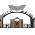 Modern Gate Factory Area School Gate Entrance 3d model