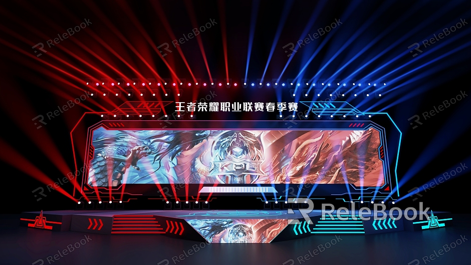 Electronic Competition Stage Dance Design Game Stage Hero Alliance Glory model