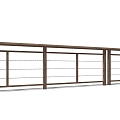 Modern guardrail 3d model