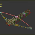 Crossbow Mechanical Crossbow Shift Bow and Arrow Shoot Far Equipment Weapons High-tech Crossbow 3d model