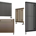 Modern Home Heating Radiators With Different Designs And Multiple Colors 3d model