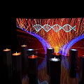 Interactive Science Exhibition Zone Featuring DNA Helix Display And Colorful Light Projections 3d model
