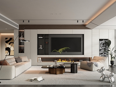 modern living room model