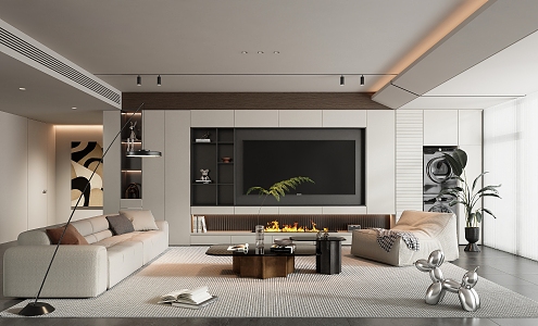 modern living room 3d model