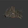 Abstract Industrial Scene Components With Metal Frames And Stone Blocks
