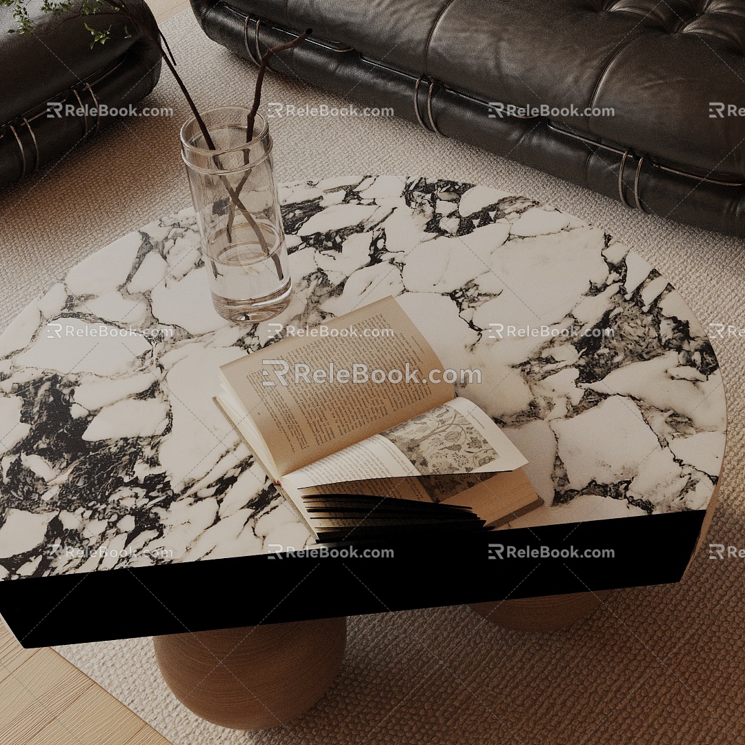 Modern coffee table 3d model