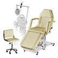 Professional Medical Equipment Including Adjustable Examination Table Treatment Chair And Mobile Cart