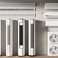 Wall Mounted and Floor Standing Air Conditioners with Tower Fans for Home Cooling