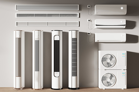 modern air conditioning 3d model