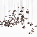 Modern Chandelier Hanging Hanging Art Hanging Crafts Dead Leaf Hanging Decorative Ornaments 3d model