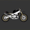 Motorcycle Two-wheeled Motorcycle Cross-country Motorcycle Road Race Motorcycle Motor Vehicle Transport 3d model