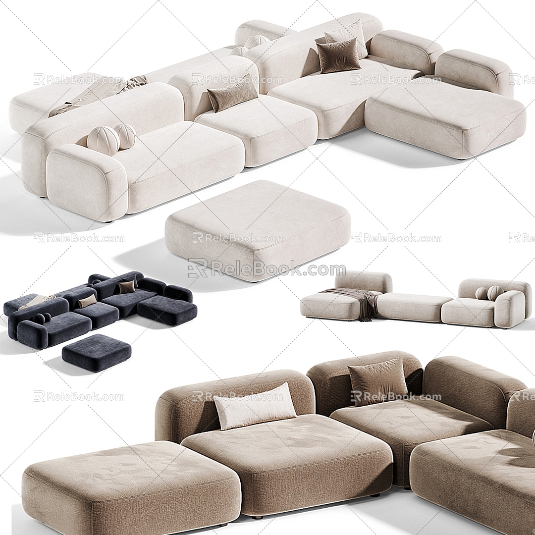 Ribble Multiplayer Sofa 3d model