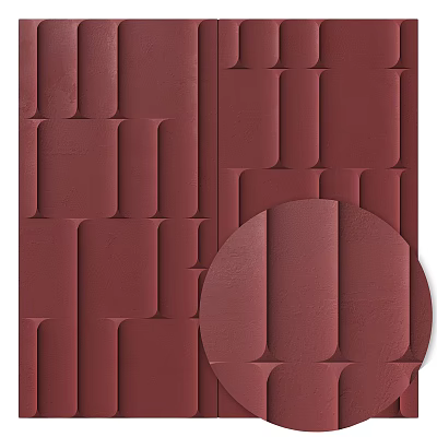 Modern background wall creative net red background wall 3d model
