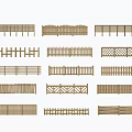 Various Wooden Fence Designs with Ornate Patterns and Different Styles for Gardens