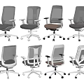 Modern Office Chairs With Mesh Backrest Various Styles Adjustable Ergonomic Armrests And Swivel Wheels