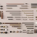 Assorted Stylish Cabinet Handles In Metal Brass And Wooden Finishes For Furniture Doors