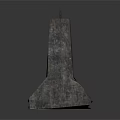 Weathered Concrete Road Barriers With Textured Surface And Metal Rings