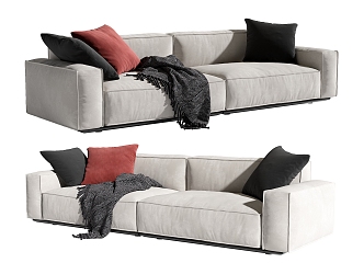 Poliform double sofa 3d model