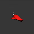 Red Hats With White M Logo And Big Eyes Design On Black Background