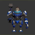 Modern Robot Mech Warrior Mech Soldier Machine Battlearm Mechanical Battlearm 3d model