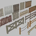 Various Wooden Fences With Picket Rail And Gate Designs For Outdoor Gardens
