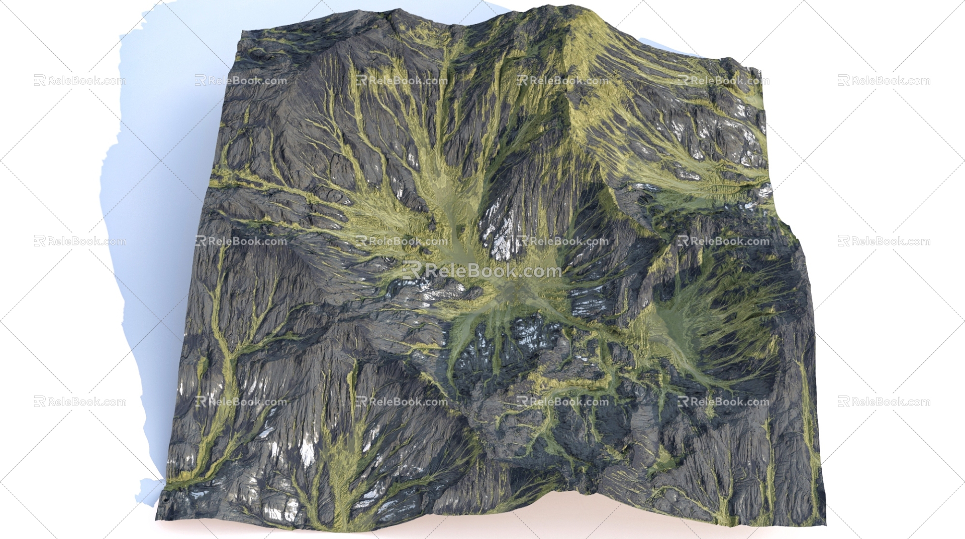 Natural Canyon Terrain 3d model