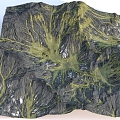 Natural Canyon Terrain 3d model