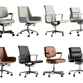 Modern Office Chair With Various Designs Different Colors Armrests And Wheeled Base