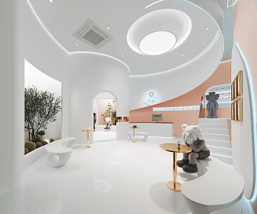 Nordic Beauty Salon Hall 3d model