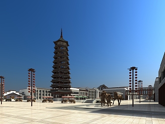 Chinese Tower 3d model