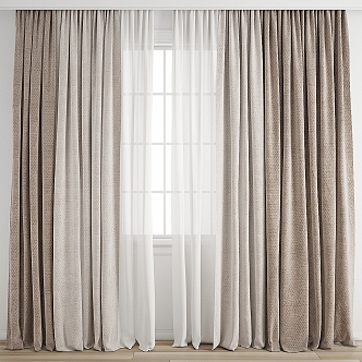 Curtain Window Screen 3d model