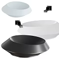 Modern Stylish Washbasins In White And Black With Different Round Designs