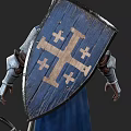 Realistic Crossbow Swordsman Assassin Warrior Noble Knight Man Warrior Knight Crossbow Swordsman Assassin 3d model