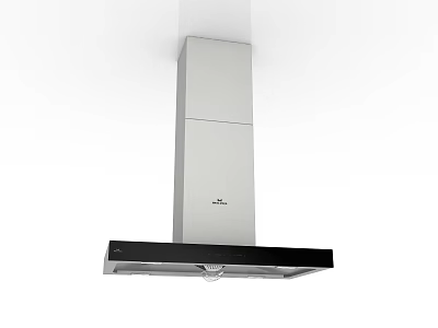 Modern Stainless Steel Kitchen Range Hood As Efficient Kitchen Appliance For Home Cooking 3d model