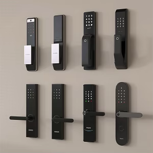 Door lock modern fingerprint lock password lock anti-theft door lock smart lock 3d model