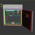 modern printer digital printer three axis printer cnc printer 3d model