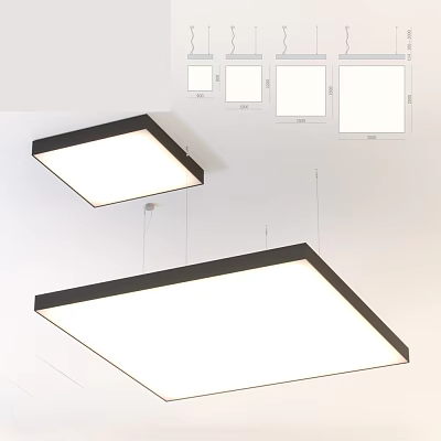 Modern chandelier lamp chip chandelier 3d model