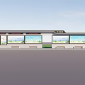 Public Transport Platform Outdoor Platform Urban Platform Landscape Planning 3d model
