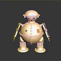 Robot Assistant Small Robot Butler Robot Butler Figure Game Figure 3d model