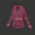 Fashionable Purple Long Sleeve Coat With Button Front And Collared Design