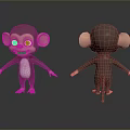 Monkey Cartoon Monkey Anime Monkey Stylized Monkey Fantasy Style Monkey Toy 3d model