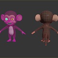 Monkey Monkey Cartoon Monkey Anime Monkey Stylized Monkey Fantasy Style Monkey Toy 3d model