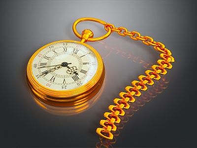 Vintage Pocket Watch Mechanical Pocket Watch Old Pocket Watch 3d model