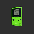 Green Handheld Electric Toy Game Console With Pokemon Charizard