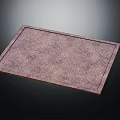 Brown Woven Textured Table Mat For Dining Room Table Decor 3d model