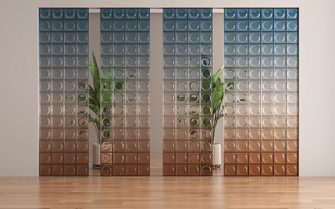 screen partition model 3d model